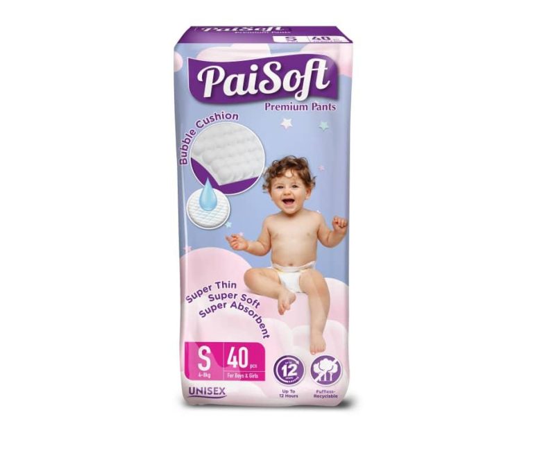 Paisoft Premium Pant-Style Baby Diapers S(4-8kg)